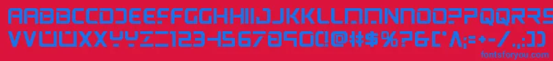 psyonicbold Font – Blue Fonts on Red Background