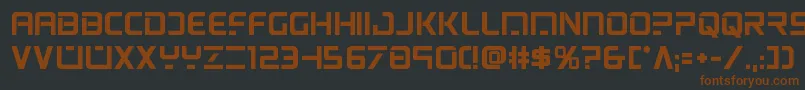 Шрифт psyonicbold – коричневые шрифты на чёрном фоне