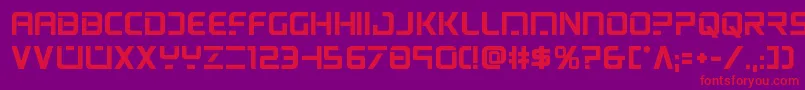 psyonicbold Font – Red Fonts on Purple Background