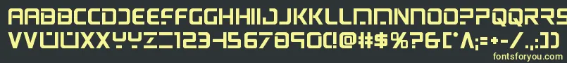 psyonicbold Font – Yellow Fonts on Black Background