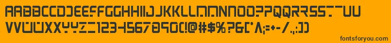 psyonicboldcond Font – Black Fonts on Orange Background