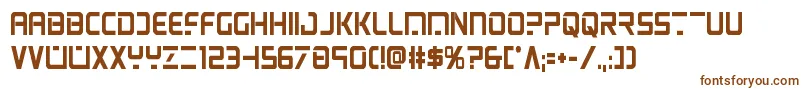 psyonicboldcond-fontti – ruskeat fontit valkoisella taustalla