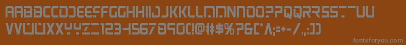 psyonicboldcond Font – Gray Fonts on Brown Background
