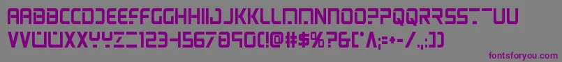 psyonicboldcond Font – Purple Fonts on Gray Background