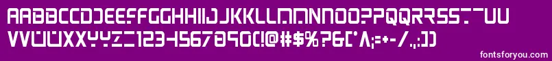 フォントpsyonicboldcond – 紫の背景に白い文字
