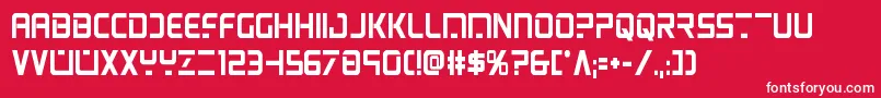 psyonicboldcond Font – White Fonts on Red Background