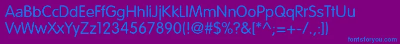Rotondac Font – Blue Fonts on Purple Background