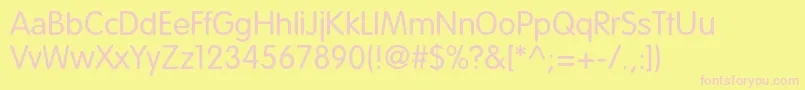 Rotondac Font – Pink Fonts on Yellow Background