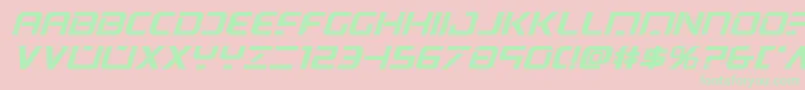 psyonicboldexpandital Font – Green Fonts on Pink Background