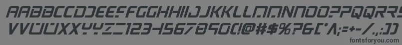 psyonicboldital Font – Black Fonts on Gray Background