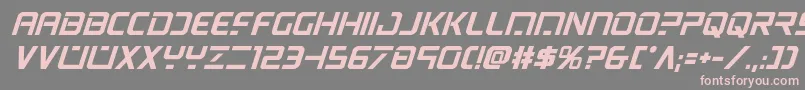 psyonicboldital Font – Pink Fonts on Gray Background