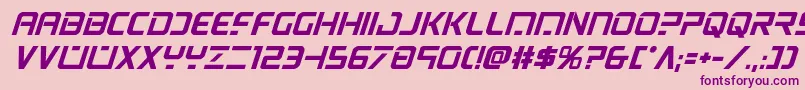 psyonicboldital Font – Purple Fonts on Pink Background