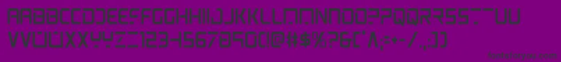 psyoniccond Font – Black Fonts on Purple Background