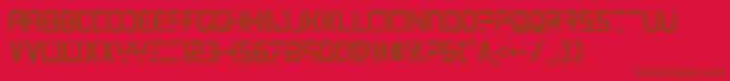psyoniccond Font – Brown Fonts on Red Background