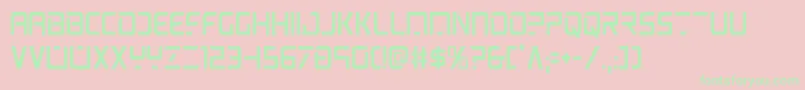 psyoniccond Font – Green Fonts on Pink Background