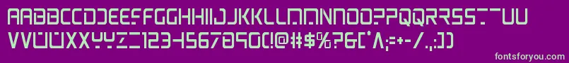psyoniccond Font – Green Fonts on Purple Background