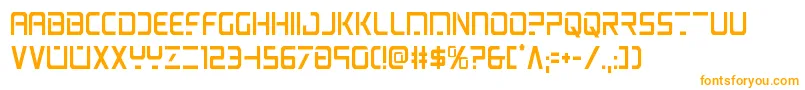 Шрифт psyoniccond – оранжевые шрифты на белом фоне