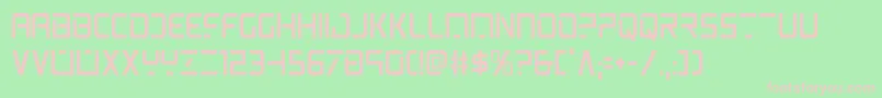 Шрифт psyoniccond – розовые шрифты на зелёном фоне