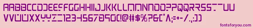 psyoniccond Font – Purple Fonts on Pink Background