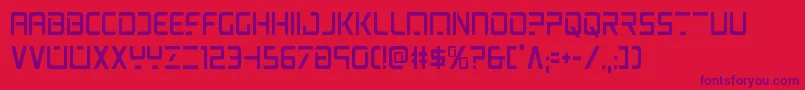 psyoniccond Font – Purple Fonts on Red Background