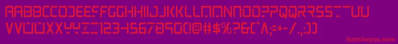 psyoniccond Font – Red Fonts on Purple Background