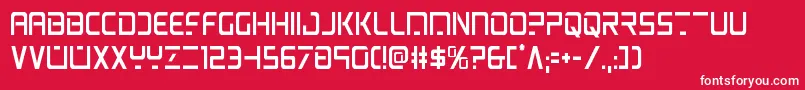 psyoniccond Font – White Fonts on Red Background