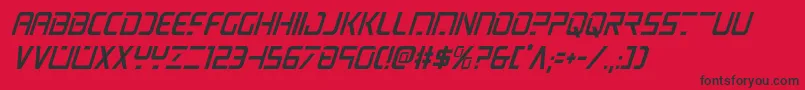 psyoniccondital Font – Black Fonts on Red Background