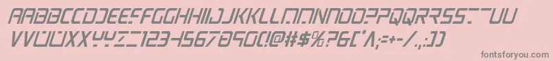 psyoniccondital Font – Gray Fonts on Pink Background