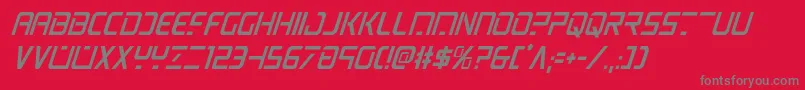 psyoniccondital Font – Gray Fonts on Red Background