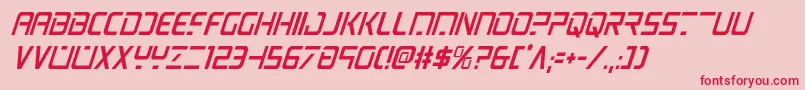 psyoniccondital Font – Red Fonts on Pink Background