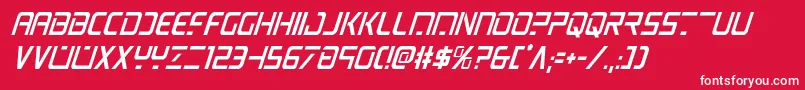 psyoniccondital Font – White Fonts on Red Background