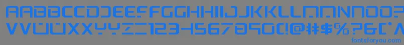 psyonicexpand Font – Blue Fonts on Gray Background
