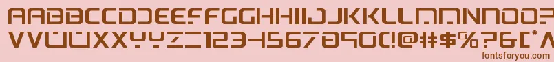 psyonicexpand Font – Brown Fonts on Pink Background