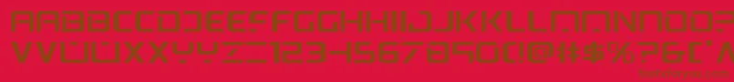 psyonicexpand Font – Brown Fonts on Red Background