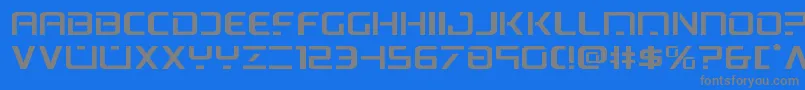 psyonicexpand Font – Gray Fonts on Blue Background