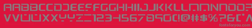 psyonicexpand Font – Gray Fonts on Red Background