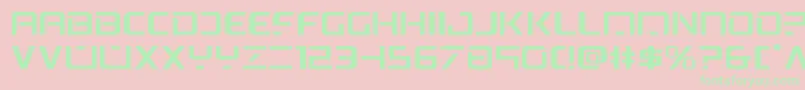 psyonicexpand Font – Green Fonts on Pink Background