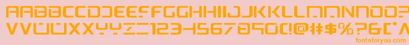 psyonicexpand Font – Orange Fonts on Pink Background