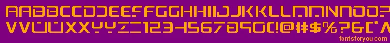 psyonicexpand Font – Orange Fonts on Purple Background