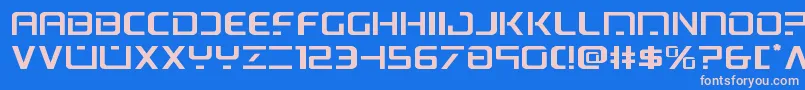 psyonicexpand Font – Pink Fonts on Blue Background