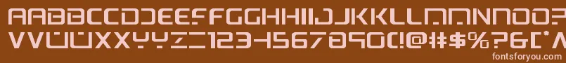 psyonicexpand Font – Pink Fonts on Brown Background