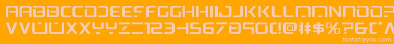 psyonicexpand Font – Pink Fonts on Orange Background