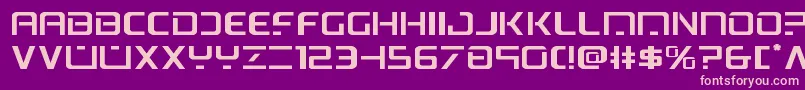 psyonicexpand Font – Pink Fonts on Purple Background