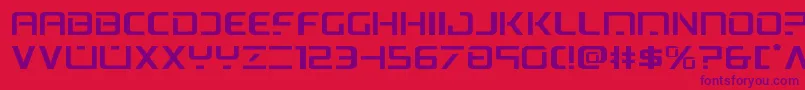 psyonicexpand Font – Purple Fonts on Red Background