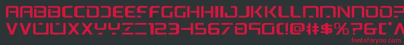 psyonicexpand Font – Red Fonts on Black Background