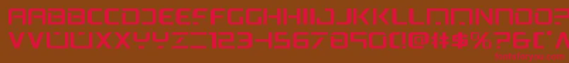 psyonicexpand Font – Red Fonts on Brown Background
