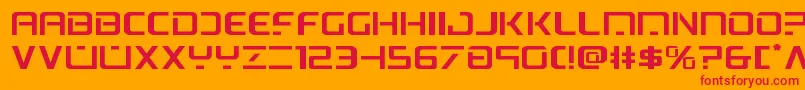 psyonicexpand Font – Red Fonts on Orange Background