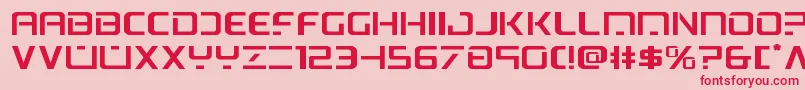psyonicexpand Font – Red Fonts on Pink Background