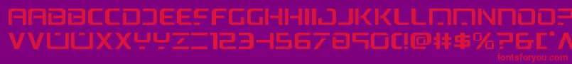 psyonicexpand Font – Red Fonts on Purple Background