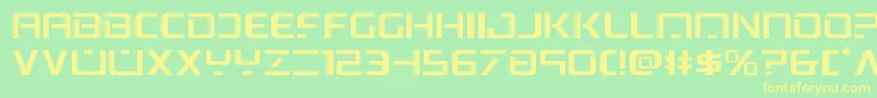 psyonicexpand Font – Yellow Fonts on Green Background